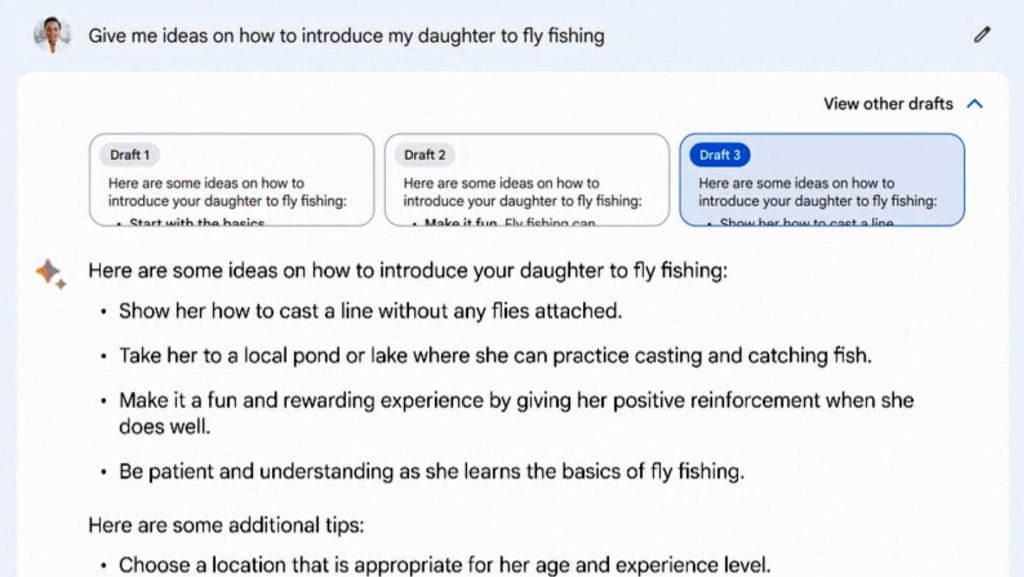 Google Bard Ejemplo Chat Google Bard Example - 2023
