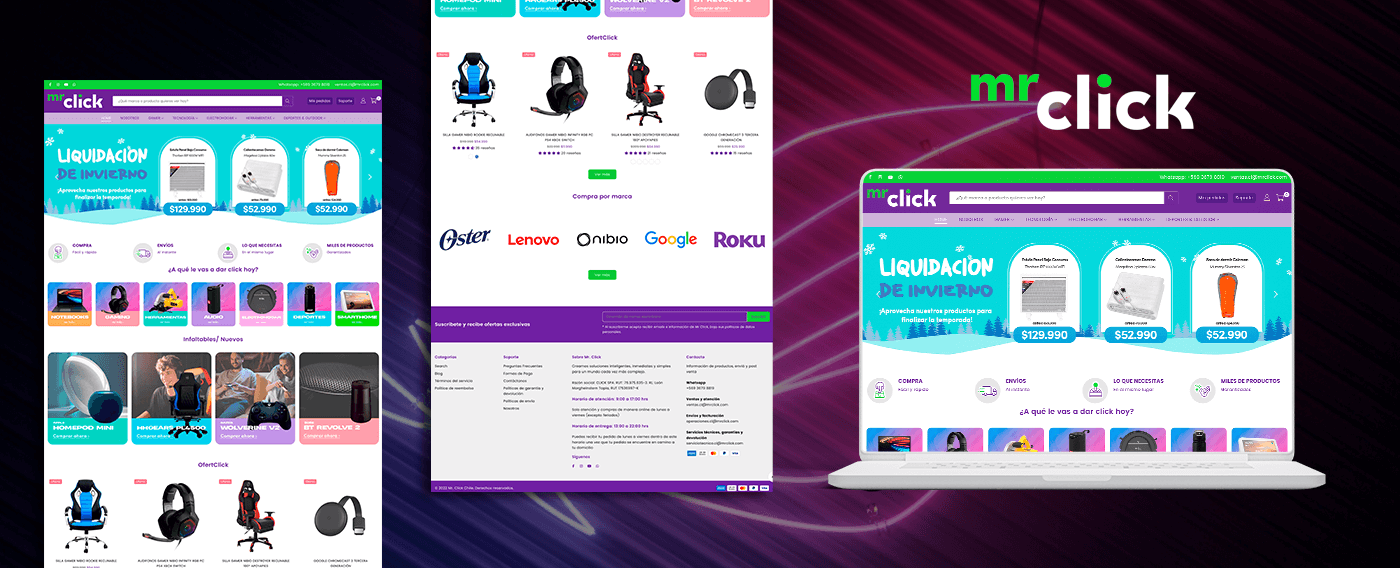 Best Shopify Themes Shopify Experts México Proyecto MrClick Custom Theme Shopify - Shopify Experts México