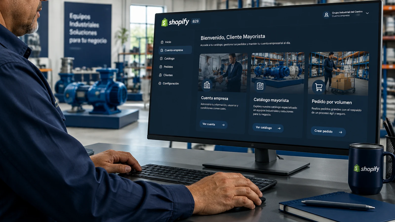 Funciones de Shopify B2B para venta de mayoreo