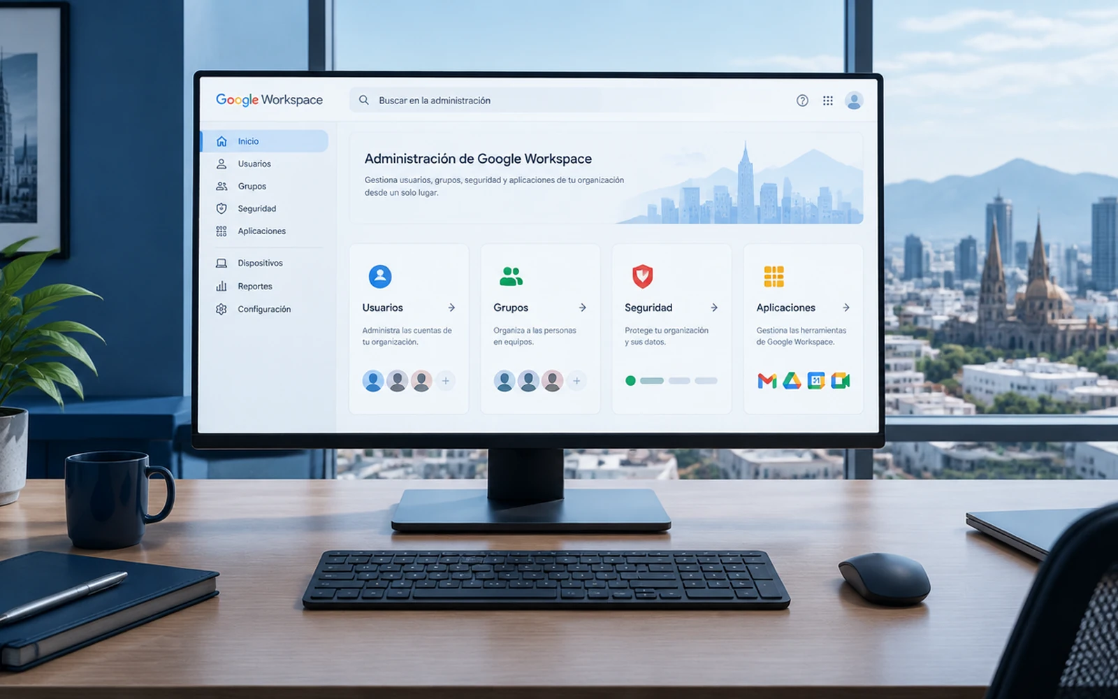 Panel de administración de Google Workspace